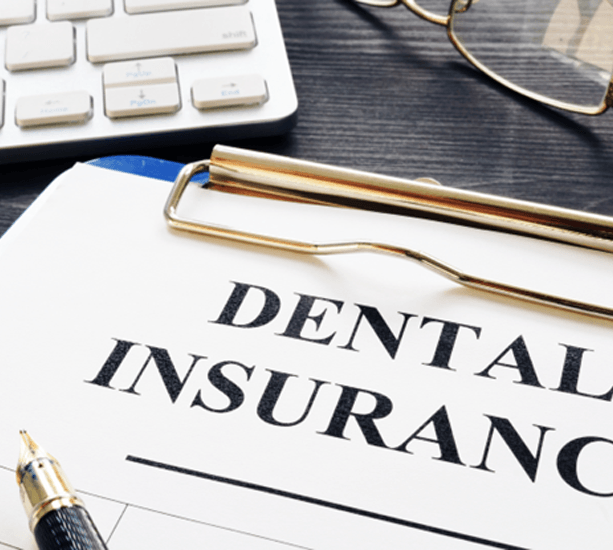 dental insurance form on table 